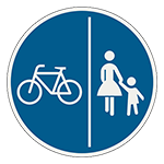 Oddelená cestička pre chodcov a cyklistov